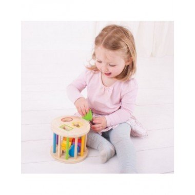 Bigjigs medinė formų rūšiuoklė - Mediniai lavinamieji žaislai vaikams