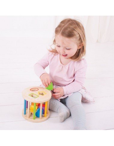 Bigjigs medinė formų rūšiuoklė - Mediniai lavinamieji žaislai vaikams