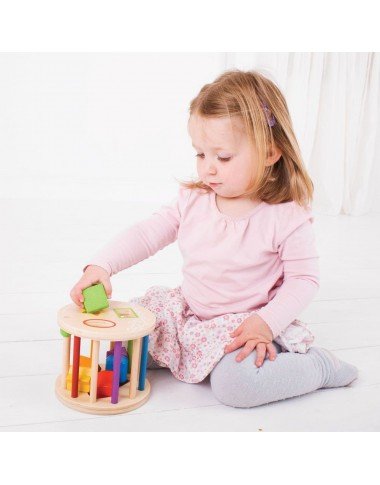 Bigjigs medinė formų rūšiuoklė - Mediniai lavinamieji žaislai vaikams