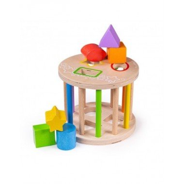 Bigjigs medinė formų rūšiuoklė - Mediniai lavinamieji žaislai vaikams