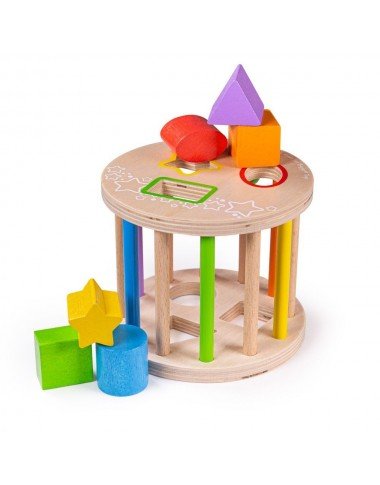 Bigjigs medinė formų rūšiuoklė - Mediniai lavinamieji žaislai vaikams