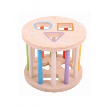 Bigjigs medinė formų rūšiuoklė - Mediniai lavinamieji žaislai vaikams