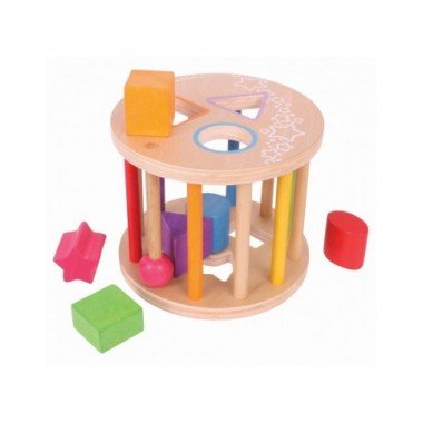 Bigjigs medinė formų rūšiuoklė - Mediniai lavinamieji žaislai vaikams