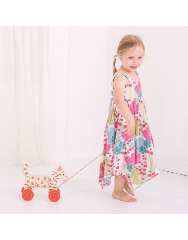 Bigjigs medinis traukiamas Kačiukas - Mediniai žaislai