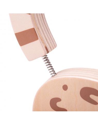 Bigjigs medinis traukiamas Kačiukas - Mediniai žaislai