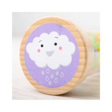 Bigjigs medinis barškutis Lietaus garsai - Žaislai vaikams