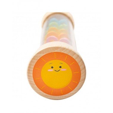 Bigjigs medinis barškutis Lietaus garsai - Žaislai vaikams