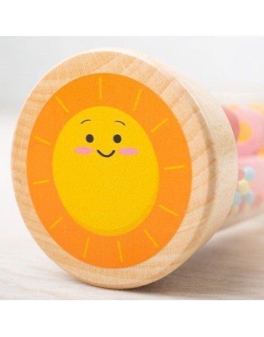 Bigjigs medinis barškutis Lietaus garsai - Žaislai vaikams