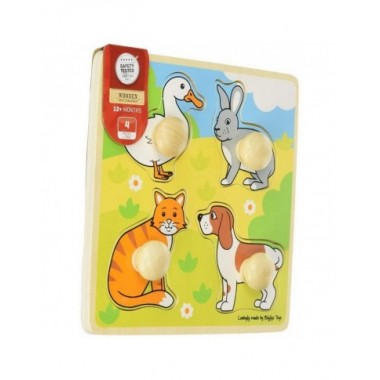 Bigjigs medinė formų dėlionė - Lavinamosios medinės dėlionės vaikams