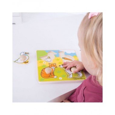 Bigjigs medinė formų dėlionė - Lavinamosios medinės dėlionės vaikams