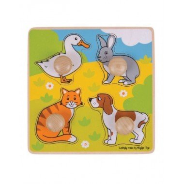 Bigjigs medinė formų dėlionė - Lavinamosios medinės dėlionės vaikams