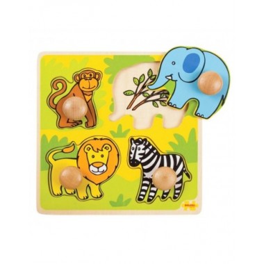 Bigjigs medinė formų dėlionė - Lavinamosios medinės dėlionės vaikams