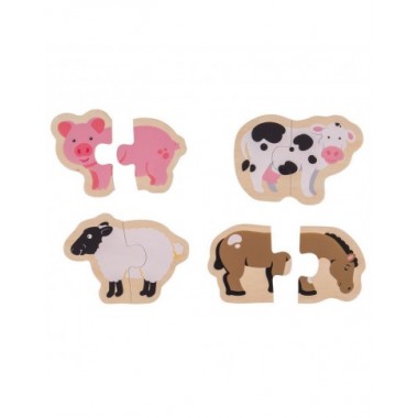 Bigjigs medinės dėlionės - Dėlionės vaikams