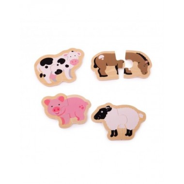 Bigjigs medinės dėlionės - Dėlionės vaikams