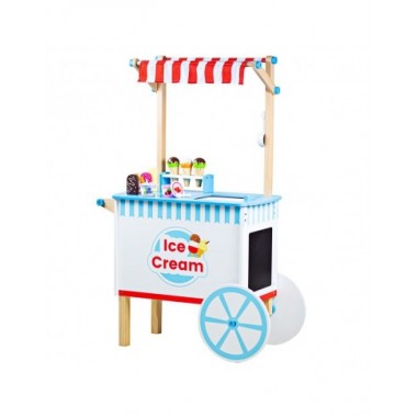 Bigjigs medinis vaikiškas ledų vežimėlis - Mediniai žaislai vaikams