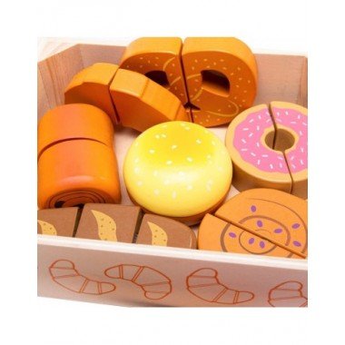 Bigjigs mediniai pjaustomi kepiniai - Mediniai žaislai vaikams