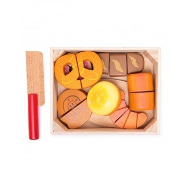 Bigjigs mediniai pjaustomi kepiniai - Mediniai žaislai vaikams