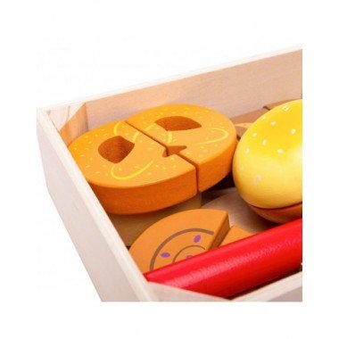 Bigjigs mediniai pjaustomi kepiniai - Mediniai žaislai vaikams