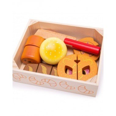 Bigjigs mediniai pjaustomi kepiniai - Mediniai žaislai vaikams