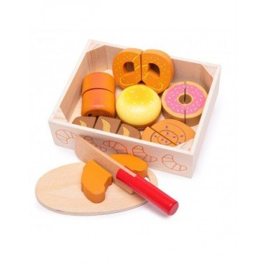 Bigjigs mediniai pjaustomi kepiniai - Mediniai žaislai vaikams