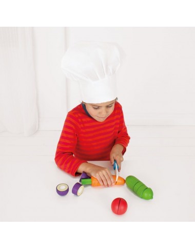 Bigjigs medinės pjaustomos daržovės - Mediniai žaislai