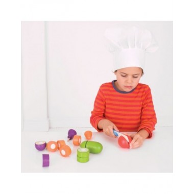 Bigjigs medinės pjaustomos daržovės - Mediniai žaislai