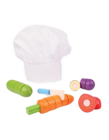 Bigjigs medinės pjaustomos daržovės - Mediniai žaislai