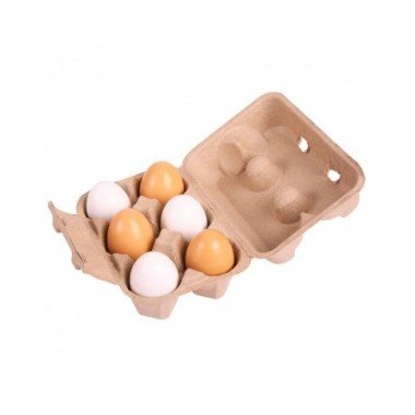 Bigjigs mediniai kiaušiniai - Mediniai žaislai vaikams