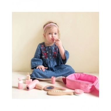 Bigjigs medinis kosmetikos rinkinys - Žaislai mergaitėms