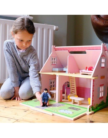 Bigjigs medinis lėlių namas - Lėlių namai