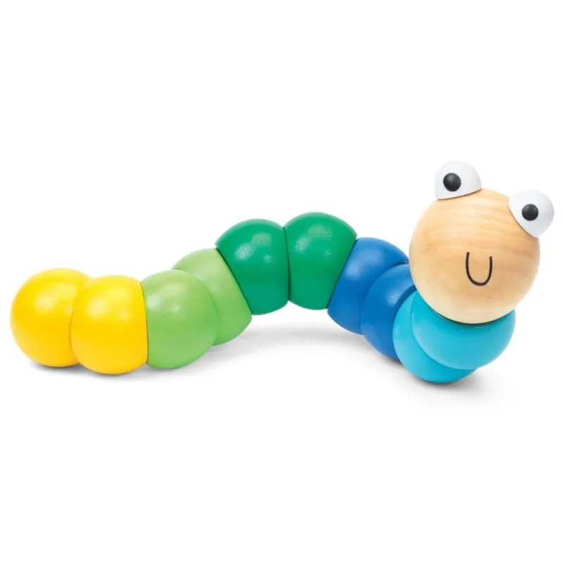 Bigjigs vinguriuojantis medinis kirmėliukas - Mediniai žaislai Bigjigs vinguriuojantis medinis kirmėliukas - Mediniai žaislai