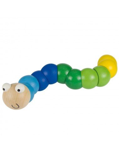 Bigjigs vinguriuojantis medinis kirmėliukas - Mediniai žaislai