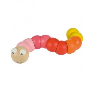 Bigjigs vinguriuojantis medinis kirmėliukas - Mediniai žaislai