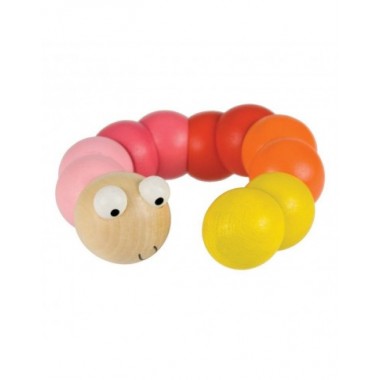 Bigjigs vinguriuojantis medinis kirmėliukas - Mediniai žaislai