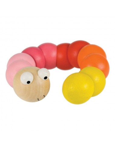 Bigjigs vinguriuojantis medinis kirmėliukas - Mediniai žaislai