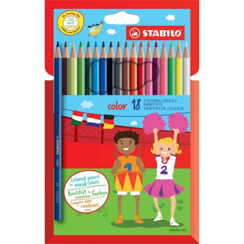 Stabilo spalvoti pieštukai - Kanceliarinės prekės vaikams
