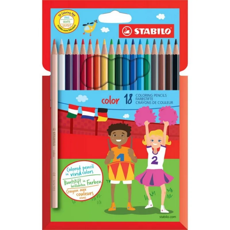 Stabilo spalvoti pieštukai - Kanceliarinės prekės vaikams