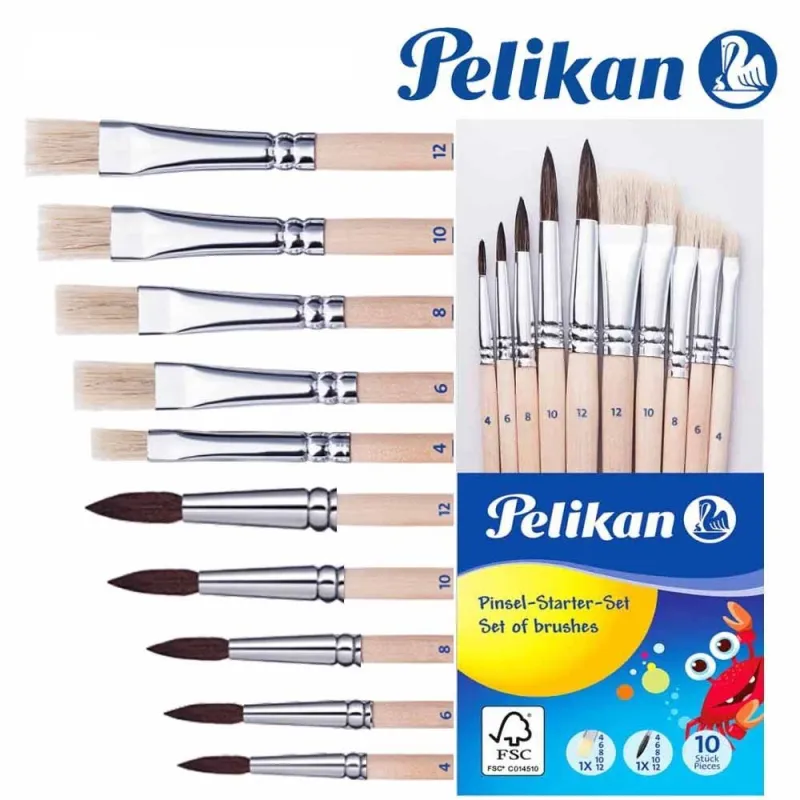 Pelikan teptukų rinkinys - Kanceliarinės prekės vaikams Pelikan teptukų rinkinys - Kanceliarinės prekės vaikams