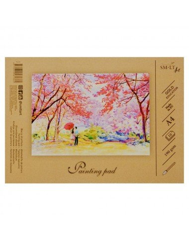 Tapybos popierius (A4, 10 l, 190 gsm) - Piešimo popierius