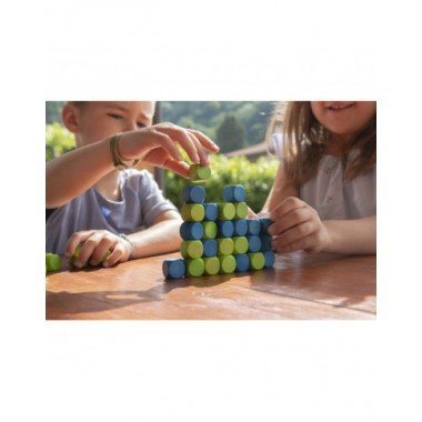 Milaniwood žaidimas Connecting Cubes - Edukaciniai mediniai žaidimai