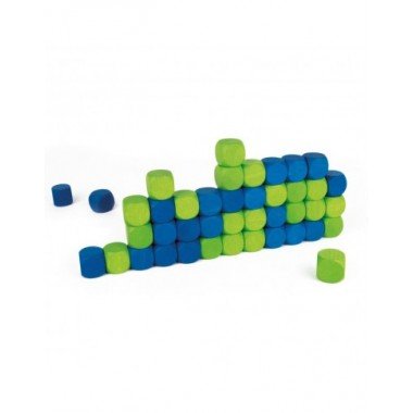Milaniwood žaidimas Connecting Cubes - Edukaciniai mediniai žaidimai