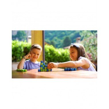 Milaniwood žaidimas Connecting Cubes - Edukaciniai mediniai žaidimai