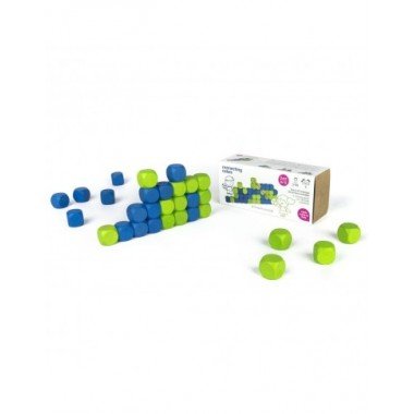 Milaniwood žaidimas Connecting Cubes - Edukaciniai mediniai žaidimai