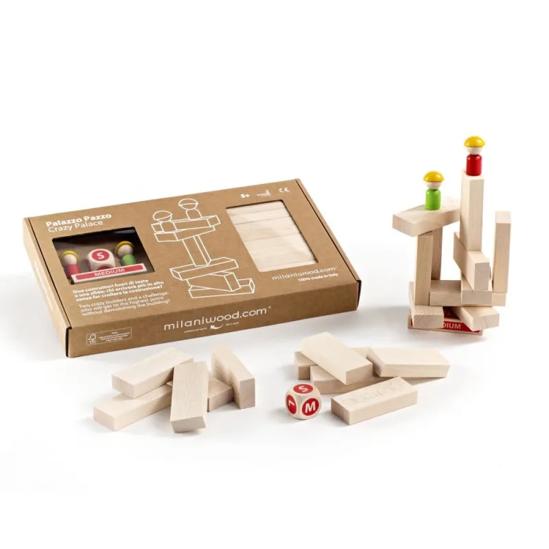Milaniwood žaidimas Crazy Palace - Edukaciniai mediniai žaidimai