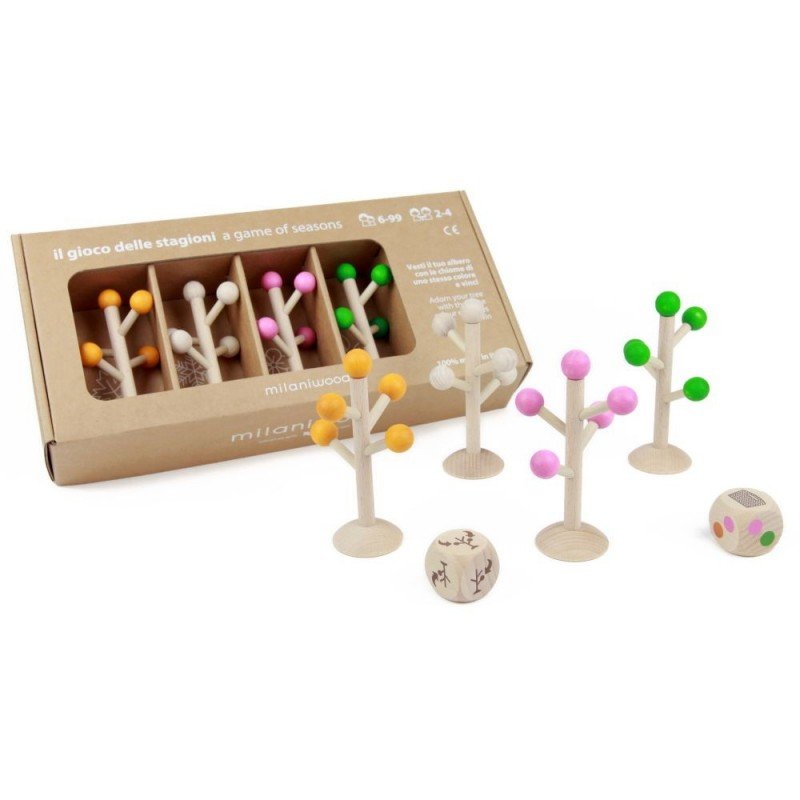 Milaniwood žaidimas A Game of Seasons - Edukaciniai mediniai žaidimai