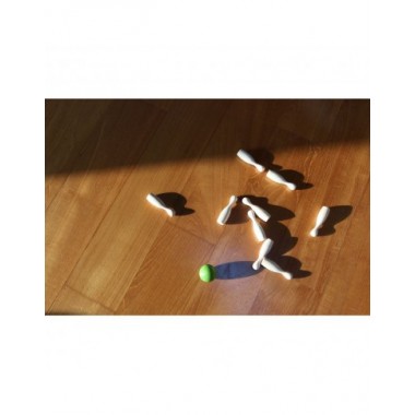 Milaniwood žaidimas Green Mini Bowling - Edukaciniai mediniai žaidimai