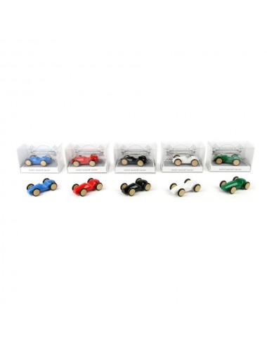 Milaniwood mini medinė lenktyninė mašina (4 cm) - Žaisliniai modeliukai