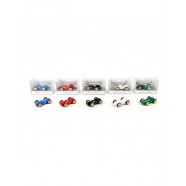 Milaniwood mini medinė lenktyninė mašina (4 cm) - Žaisliniai modeliukai