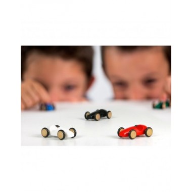 Milaniwood mini medinė lenktyninė mašina (4 cm) - Žaisliniai modeliukai