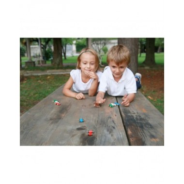 Milaniwood mini medinė lenktyninė mašina (4 cm) - Žaisliniai modeliukai